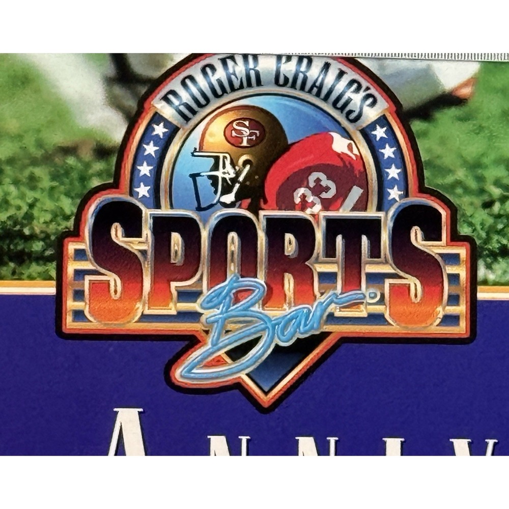 Vtg Signed ROGER CRAIG Sports Bar San Francisco 49ers NFL Football Poster 28X22 - Picture 6 of 14